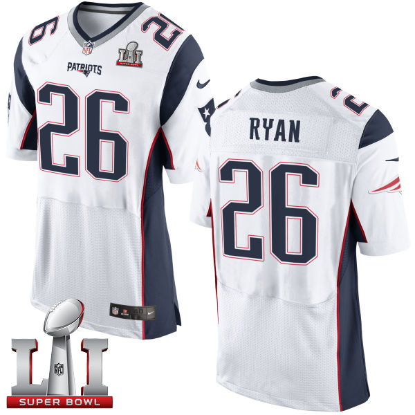  Patriots 26 Logan Ryan White Super Bowl LI 51 Men Stitched NFL New Elite Jersey