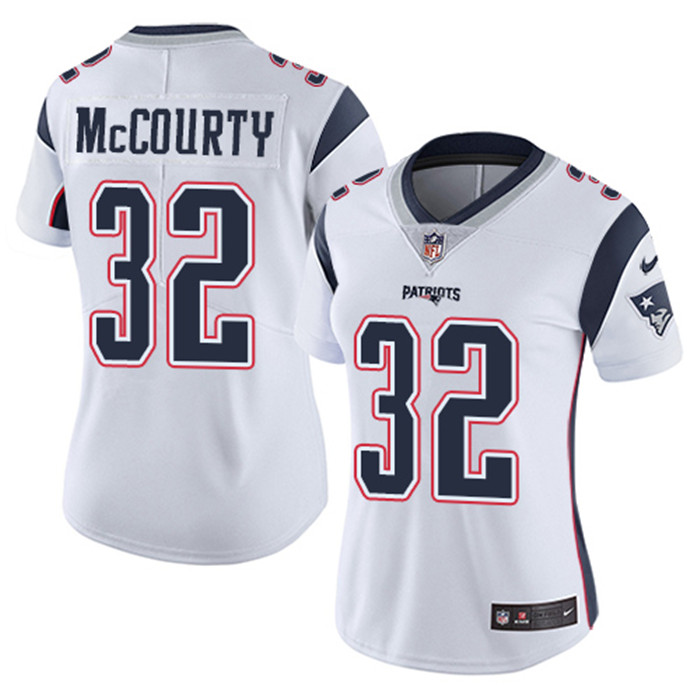  Patriots 32 Devin McCourty White Women Vapor Untouchable Limited Jersey