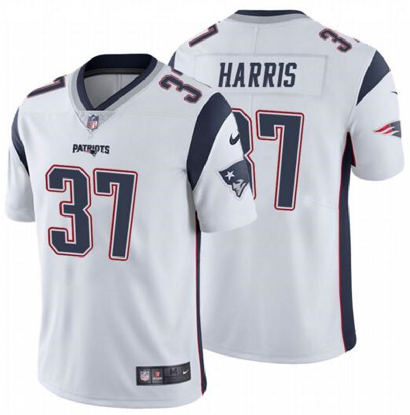 Nike Patriots 37 Damien Harris White Vapor Untouchable Limited Jersey