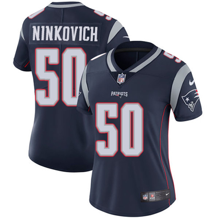  Patriots 50 Rob Ninkovich Navy Women Vapor Untouchable Limited Jersey