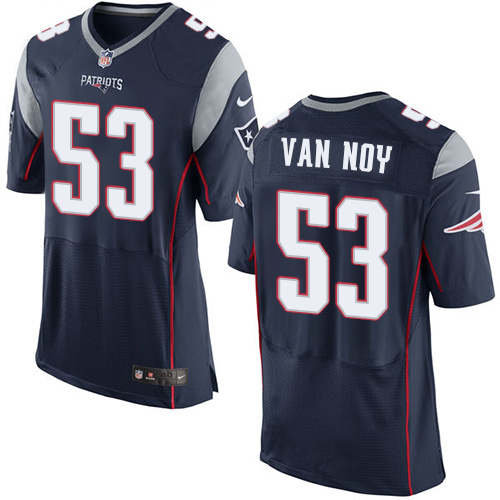  Patriots 53 Kyle Van Noy Navy Blue Team Color Men Stitched NFL Elite Jersey