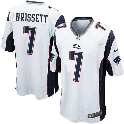  Patriots 7 Jacoby Brissett White Youth Stitched NFL New Elite Jersey