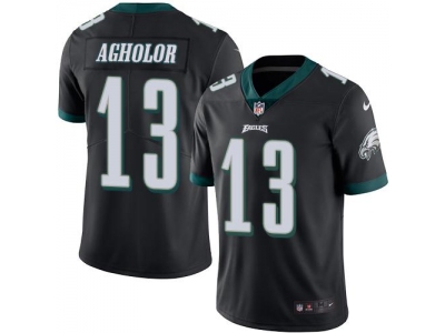  Philadelphia Eagles 13 Nelson Agholor Black Men Stitched NFL Limited Rush Jersey