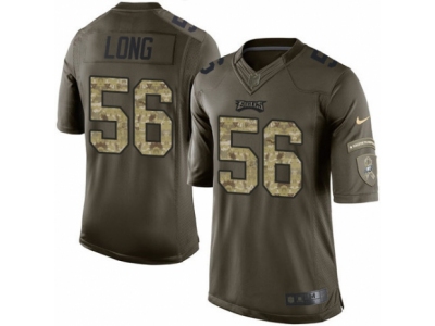  Philadelphia Eagles 56 Chris Long Limited Green Salute to Service NFL Jersey