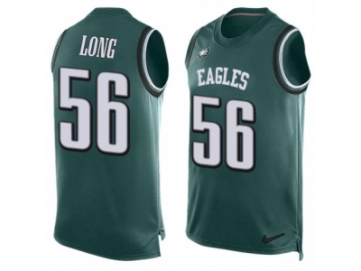  Philadelphia Eagles 56 Chris Long Limited Midnight Green Player Name Number Tank Top NFL Jersey