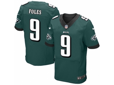  Philadelphia Eagles 9 Nick Foles Elite Midnight Green Team Color NFL Jersey
