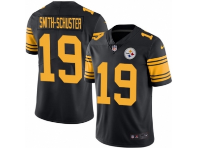  Pittsburgh Steelers 19 JuJu Smith-Schuster Elite Black Rush NFL Jersey
