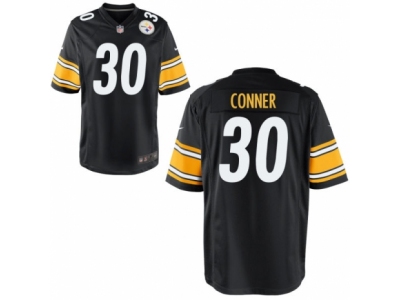  Pittsburgh Steelers 30 James Conner Game Black Team Color NFL Jersey