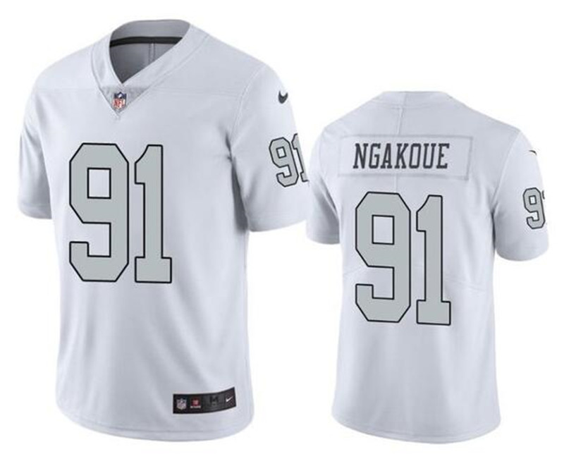 Nike Raider 91 Yannick Ngakoue White Color Rush Limited Jersey