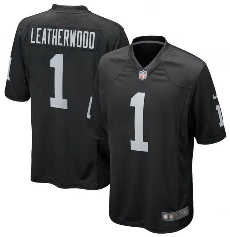 Nike Raiders 1 Alex Leatherwood Black 2021 NFL Draft Vapor Untouchable Limited Jersey