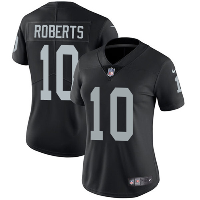  Raiders 10 Seth Roberts Black Women Vapor Untouchable Limited Jersey