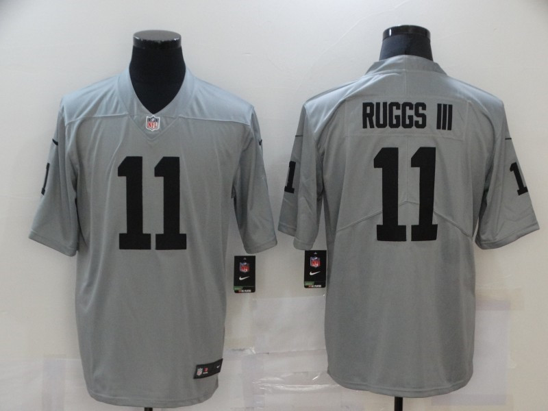 Nike Raiders 11 Henry Ruggs III Gray Inverted Legend Limited Jersey