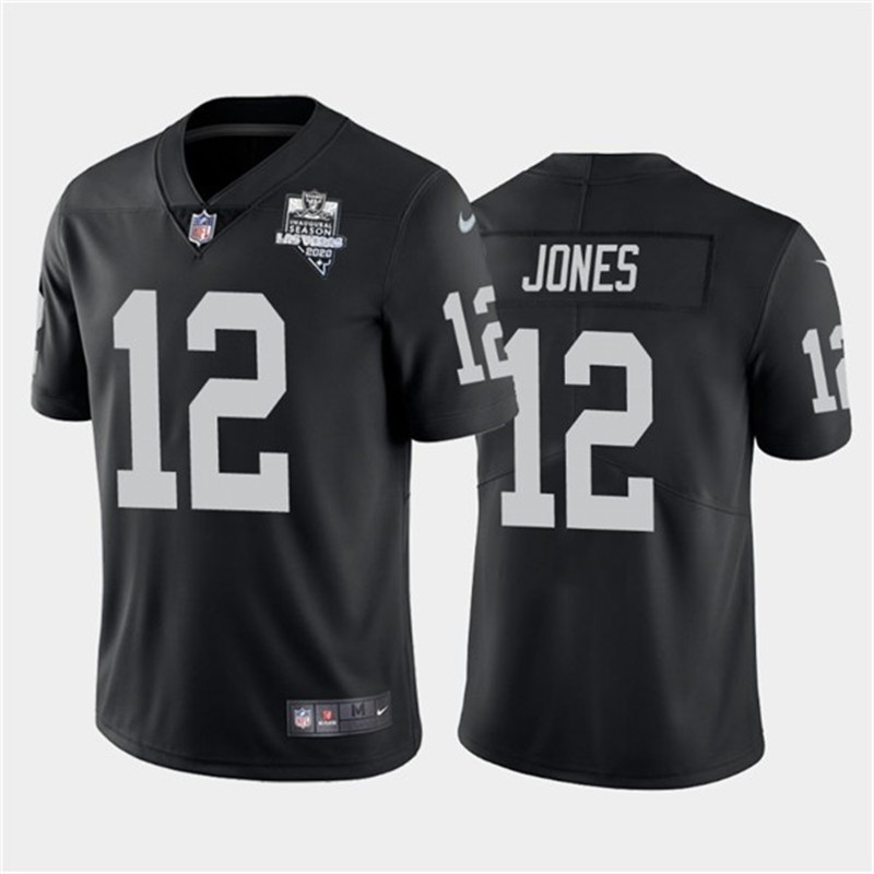 Nike Raiders 12 Zay Jones Black 2020 Inaugural Season Vapor Untouchable Limited Jersey