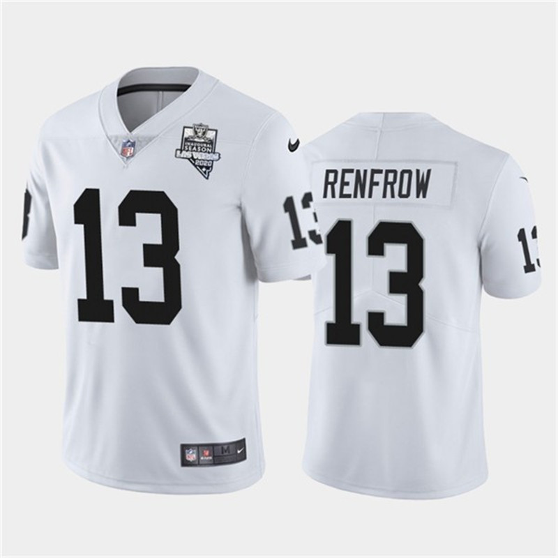 Nike Raiders 13 Hunter Renfrow White 2020 Inaugural Season Vapor Untouchable Limited Jersey