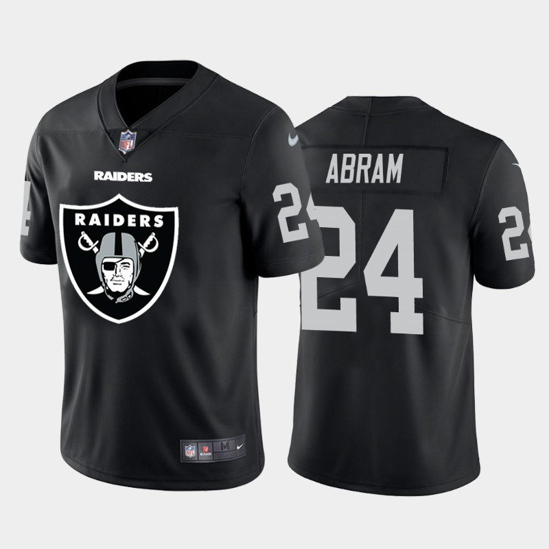 Nike Raiders 24 Johnathan Abram Black Team Big Logo Vapor Untouchable Limited Jersey