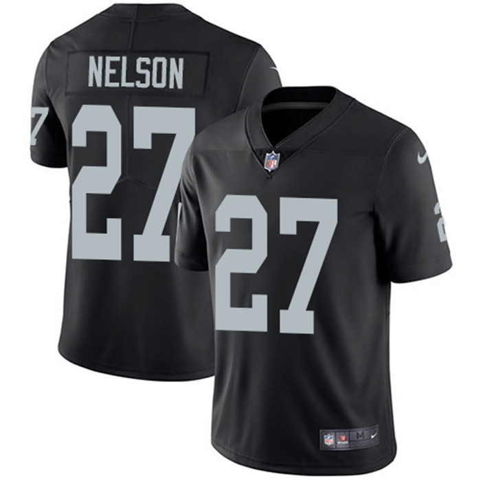  Raiders 27 Reggie Nelson Black Vapor Untouchable Limited Jersey