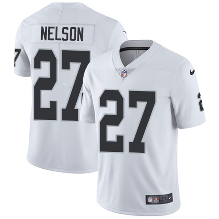 Nike Raiders 27 Reggie Nelson White Vapor Untouchable Limited Jersey