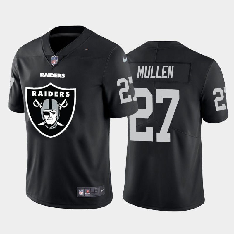 Nike Raiders 27 Trayvon Mullen Black Team Big Logo Vapor Untouchable Limited Jersey