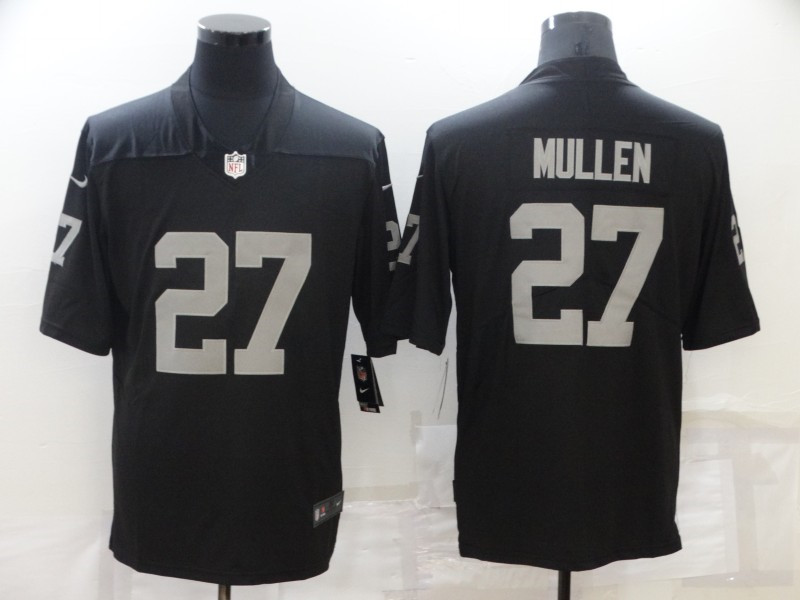 Nike Raiders 27 Trayvon Mullen Black Vapor Untouchable Limited Jersey