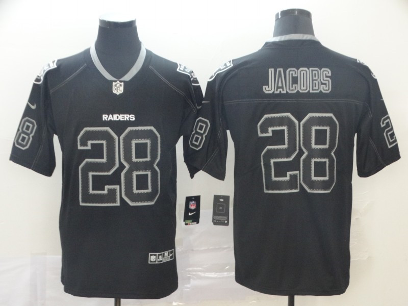 Nike Raiders 28 Josh Jacobs Black Shadow Legend Limited Jersey
