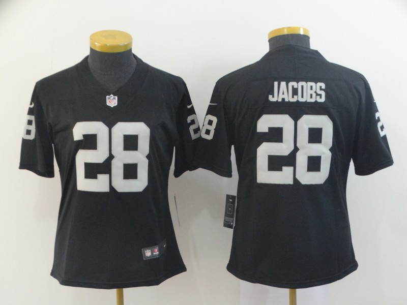 Nike Raiders 28 Josh Jacobs Black Women Vapor Untouchable Limited Jersey
