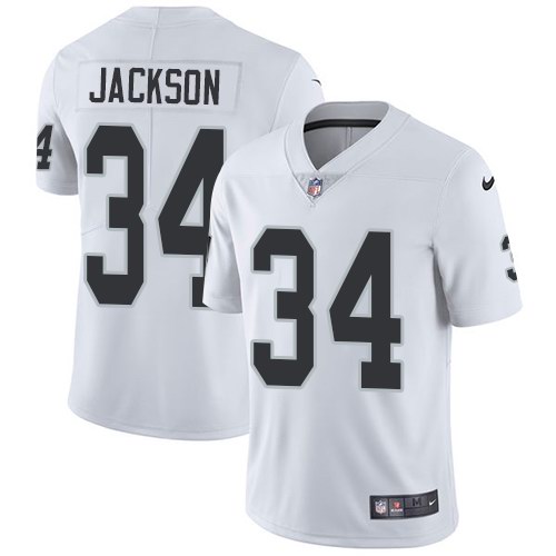  Raiders 34 Bo Jackson White Vapor Untouchable Limited Jersey