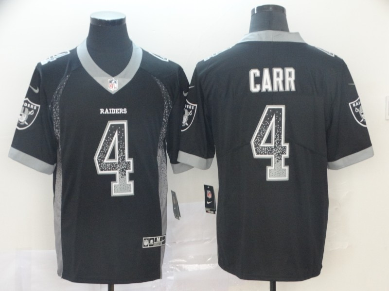 Nike Raiders 4 Derek Carr Black Drift Fashion Limited Jersey
