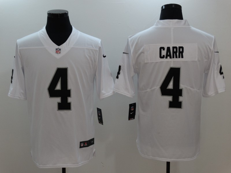  Raiders 4 Derek Carr White Vapor Untouchable Player Limited Jersey