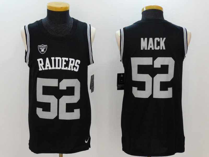  Raiders 52 Khalil Mack Black Color Rush Men's Tank Top
