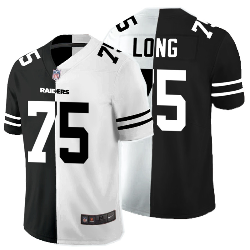 Nike Raiders 75 Howie Long Black And White Split Vapor Untouchable Limited Jersey