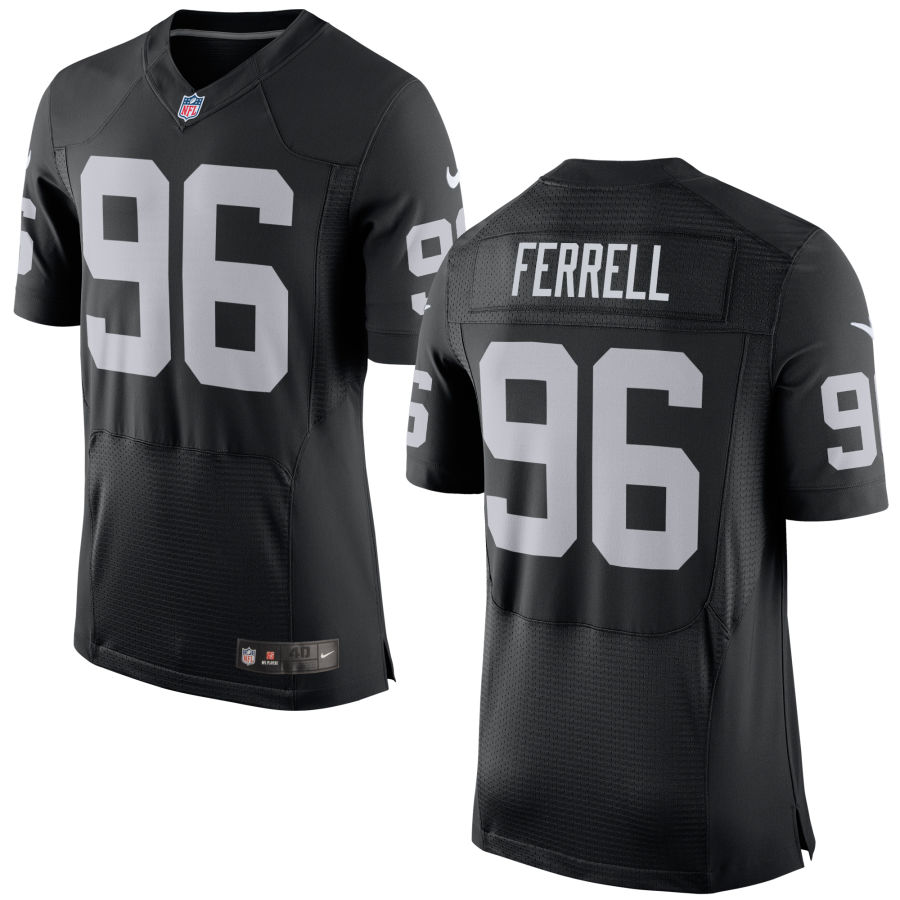 Nike Raiders 96 Clelin Ferrell Black Elite Jersey
