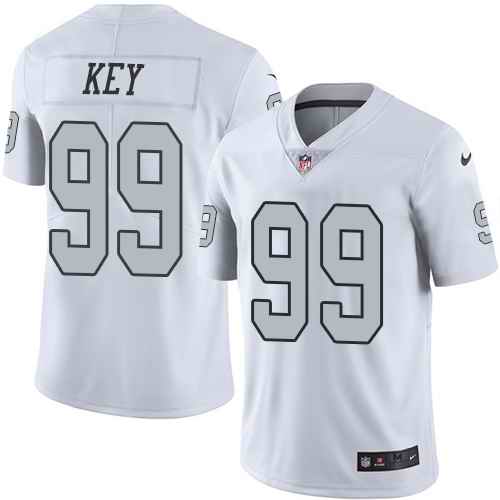  Raiders 99 Arden Key White Color Rush Limited Jersey
