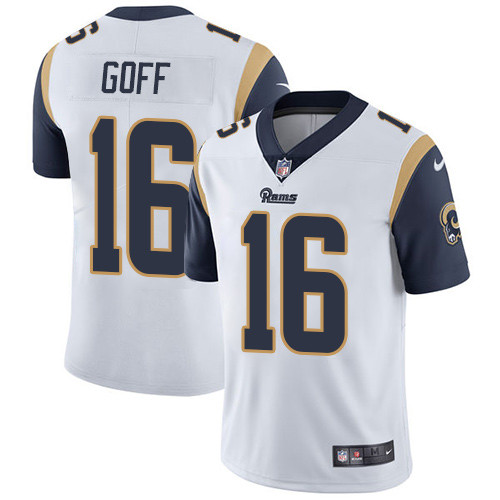  Rams 16 Jared Goff White Vapor Untouchable Player Limited Jersey