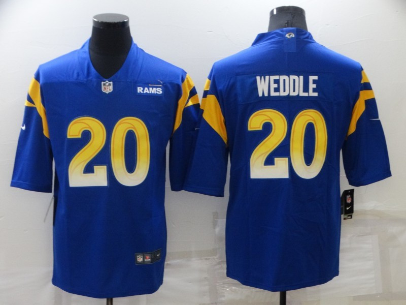 Nike Rams 20 Eric Weddle Royal Vapor Untouchable Limited Jersey
