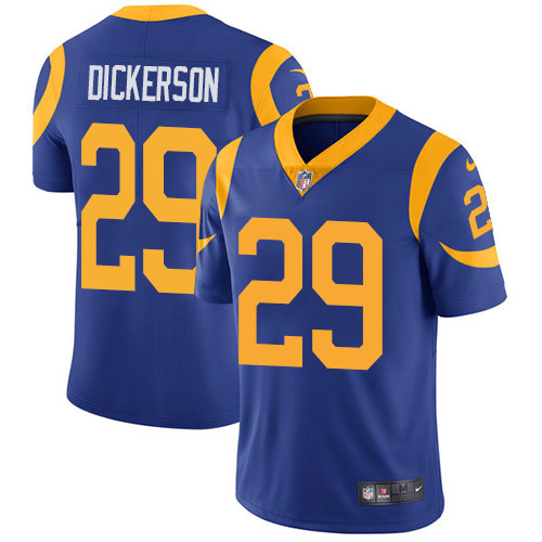  Rams 29 Eric Dickerson Royal Vapor Untouchable Player Limited Jersey