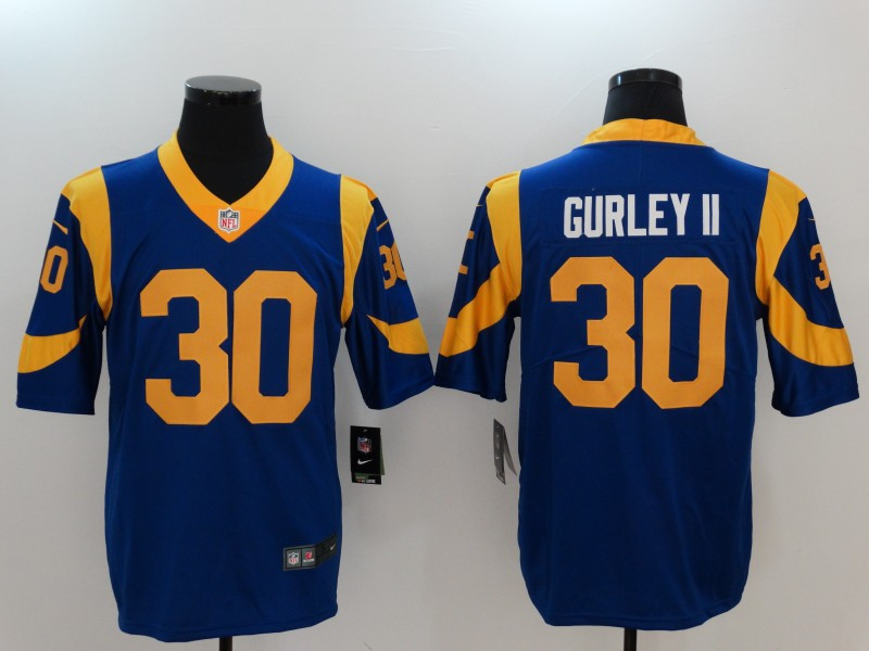  Rams 30 Todd Gurley II Blue Vapor Untouchable Palyer Limited Jersey