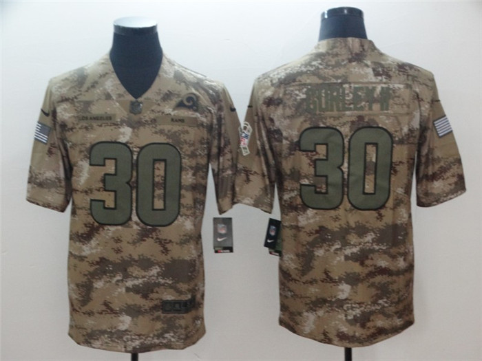  Rams 30 Todd Gurley II Camo Salute To Service Limited Jersey