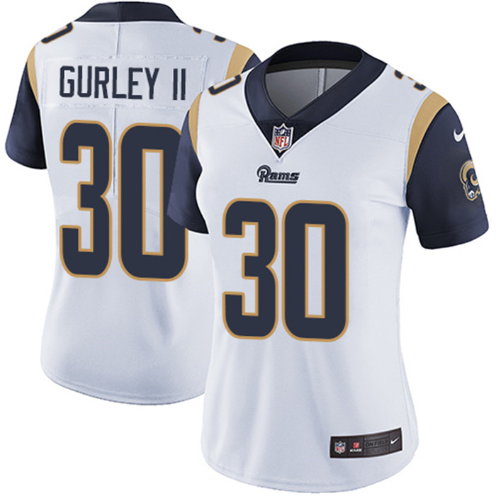  Rams 30 Todd Gurley II White Women Vapor Untouchable Limited Jersey