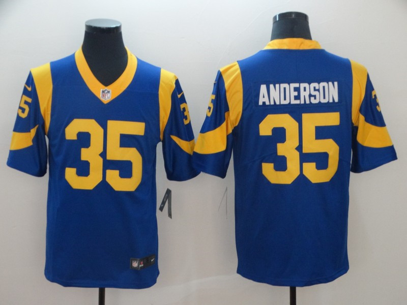  Rams 35 C. J. Anderson Royal Vapor Untouchable Limited Jersey