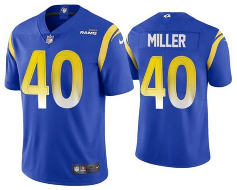 Nike Rams 40 Von Miller 2021 Royal Vapor Untouchable Limited Jersey
