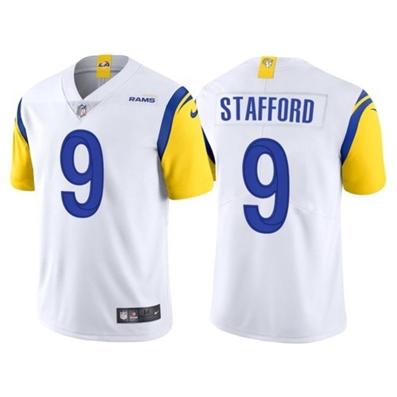 Nike Rams 9 Matthew Stafford White Vapor Untouchable Limited Jersey