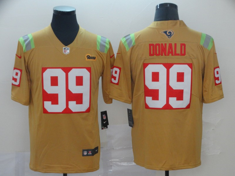 Nike Rams 99 Aaron Donald Gold City Edition Vapor Untouchable Limited Jersey