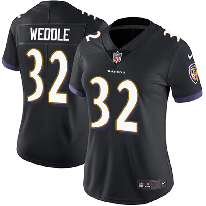 Nike Ravens 32 Eric Weddle Black Vapor Untouchable Limited Jersey
