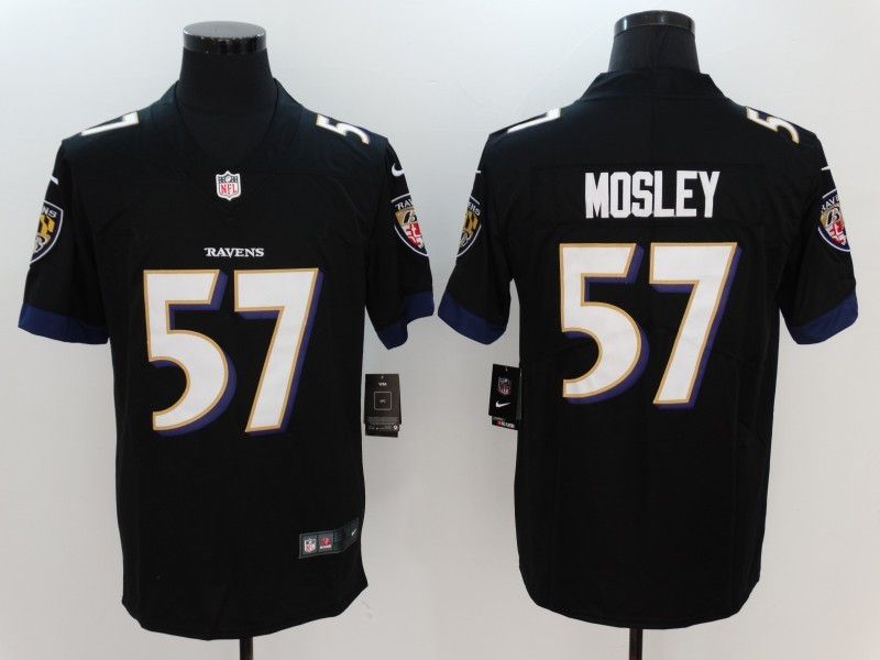  Ravens 57 C.J. Mosley Black Vapor Untouchable Player Limited Jersey