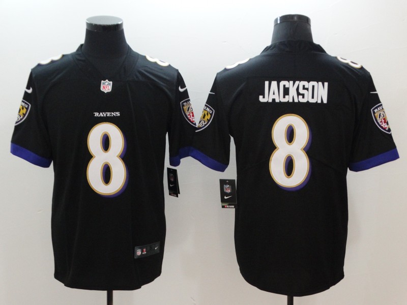  Ravens 8 Lamar Jackson Black Vapor Untouchable Limited Jersey