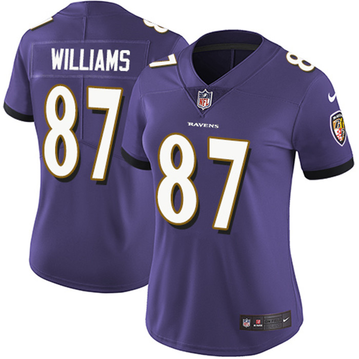  Ravens 87 Brandon Williams Purple Vapor Untouchable Limited Jersey