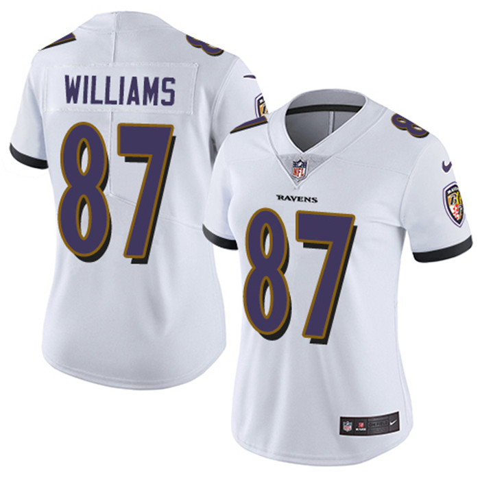  Ravens 87 Brandon Williams White Vapor Untouchable Limited Jersey