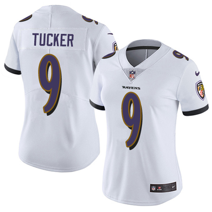  Ravens 9 Justin Tucker White Vapor Untouchable Limited Jersey