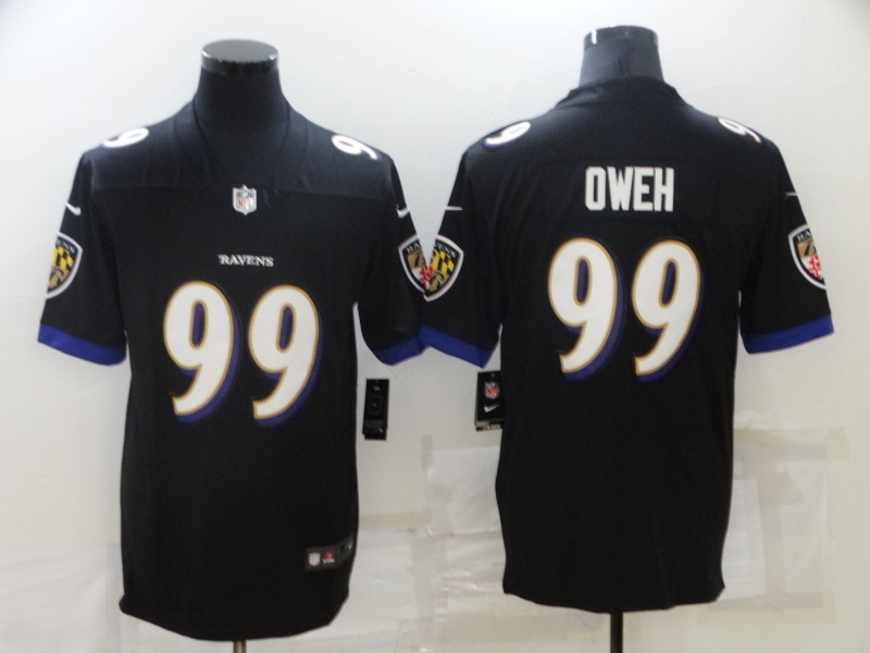Nike Ravens 99 Odafe Oweh Black Vapor Untouchable Limited Jersey