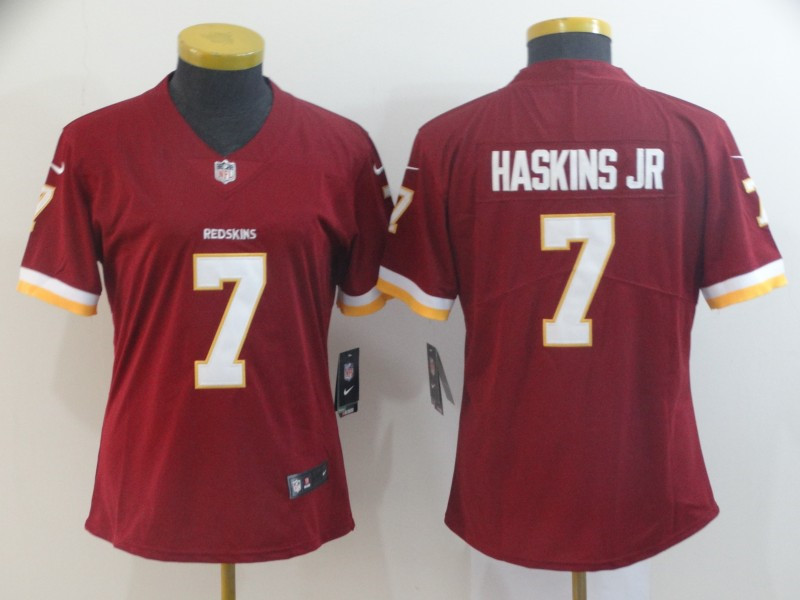 مايكروسوفت اوفيس Redskins #7 Dwayne Haskins Pink Women's Stitched Football Limited Rush Fashion Jersey مايكروسوفت اوفيس